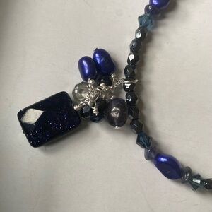 Blue night necklace